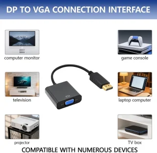 Universeel DisplayPort naar VGA Adapter Kabel