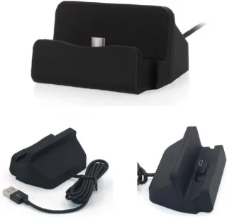 Universeel dockingstation telefoon - zwart