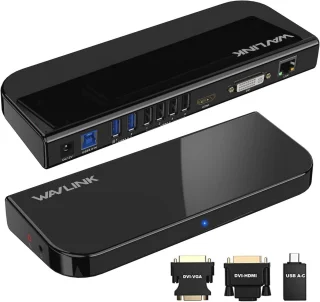 Universeel dockingstation voor 2 monitoren