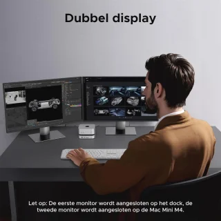 Universeel Dockingstation voor Mac Mini
