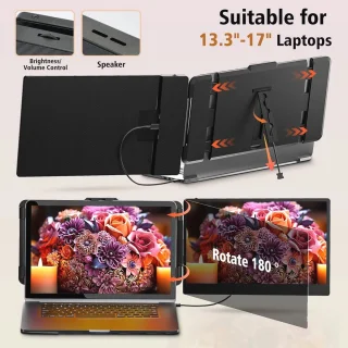 Universeel Dubbel Scherm Laptopmonitor 15,6 inch