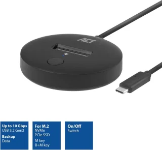 Universeel M.2 NVMe/PCIe SSD Dockingstation USB-C