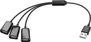 Universeel USB 2.0 3-poorts hub