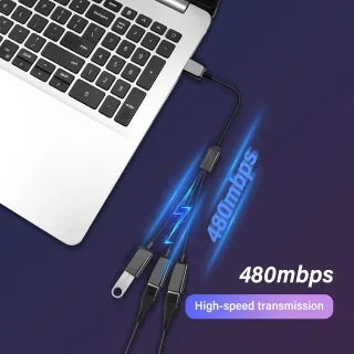 Universeel USB 2.0 3-poorts hub