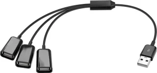 Universeel USB 2.0 hub 1-naar-3