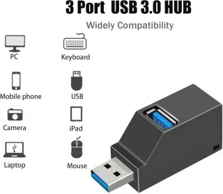Universeel USB 3.0 3-poorts hub