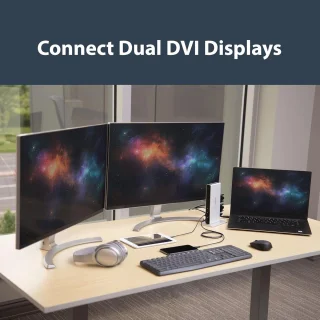 Universeel USB 3.0 Dual-monitor dockingstation