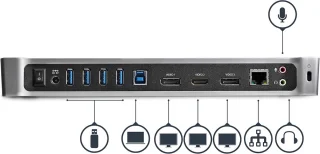 Universeel USB 3.0 Triple Monitor Dockingstation