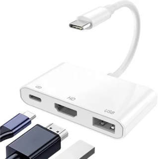 Universeel USB-C Hub Adapter - Wit