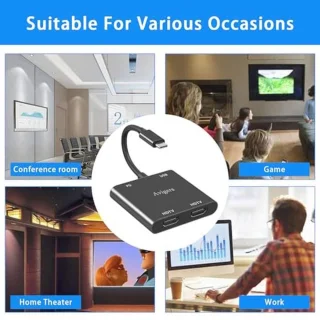 Universeel USB-C-hub - Zwart