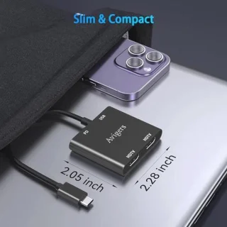 Universeel USB-C-hub - Zwart