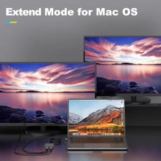 Universeel USB-C naar Dual HDMI Adapter Hub