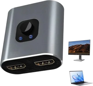 Universeel Video Splitter Display Adapter Zilver