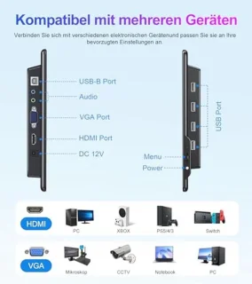 Universele 13,3 inch Draagbare Touchscreen Monitor