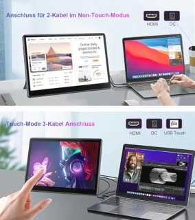 Universele 13,3 inch Draagbare Touchscreen Monitor