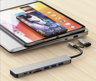 Universele 4-poorts USB-hub (2x USB-C, 2x USB-A)