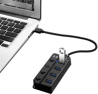 Universele 4-poorts USB-hub
