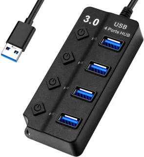 Universele 4-poorts USB-hub