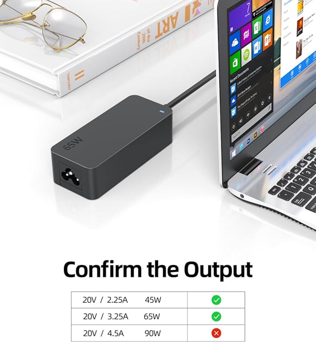 Universele 65W USB-C oplader voor laptops en mobiel