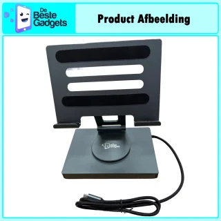 Universele 7-in-1 USB-C Docking Station met Tabletstandaard – Aluminium Hub voor Laptop, MacBook & Tablets