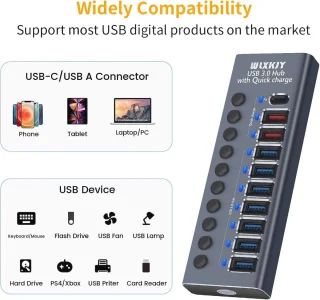 Universele USB-hub 3.0