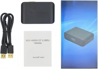 Universele USB naar HDMI/VGA adapter kabel - Zwart