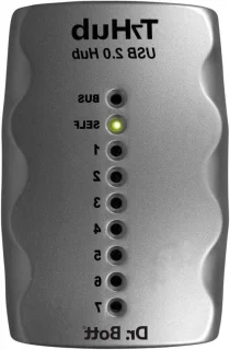 USB 2.0 7-poorts hub Zilver