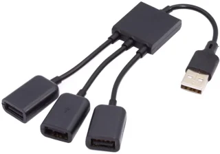 USB 2.0 Hub 3-poorts - Verlengkabel