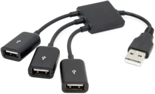 USB 2.0 Hub 3-poorts - Verlengkabel