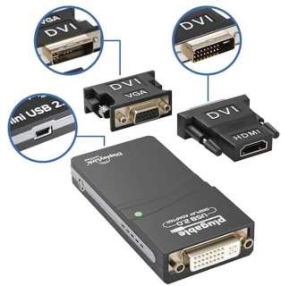 USB 2.0 Video Adapter (VGA/DVI/HDMI)