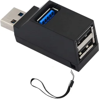 USB 3.0 3-poorts hub 90°