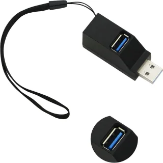USB 3.0 3-poorts hub 90°