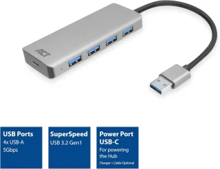 USB 3.0 4-poorts hub