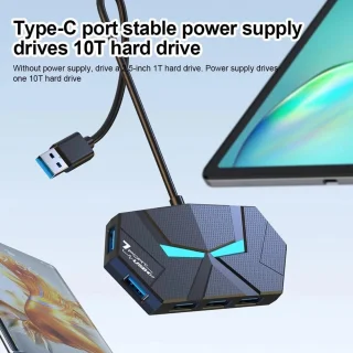 USB 3.0 7-poorts Hub (Type-C)