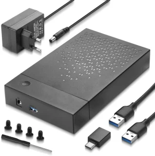 USB 3.0-harddiskdockingstation voor 2,5- en 3,5-inch HDD/SSD