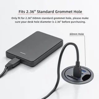 USB 3.0 Hub 2-poorts USB-C Dock Station
