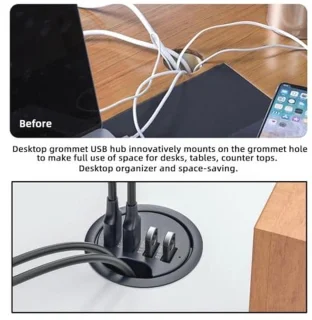 USB 3.0 Hub 2-poorts USB-C Dock Station