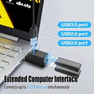 USB 3.0 Hub 3-poorts (2x USB 2.0)