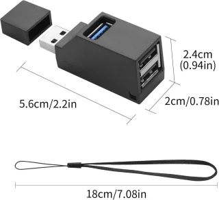 USB 3.0 Hub 3-poorts (2x USB 2.0)