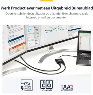 USB 3.0 naar Dual HDMI Adapter - Externe videokaart
