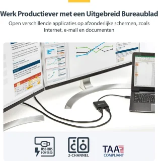 USB 3.0 naar Dual HDMI Adapter - Externe Videokaart