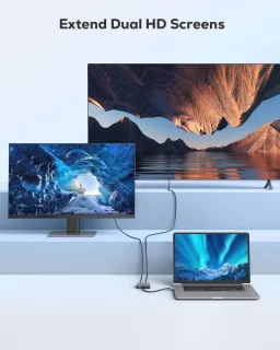 USB 3.0 naar Dual HDMI-adapter