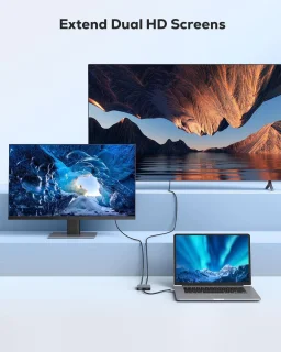 USB 3.0 naar dubbele HDMI-adapter