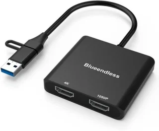USB 3.0 naar dubbele HDMI-adapter voor meerdere schermen
