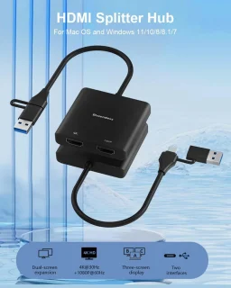 USB 3.0 naar dubbele HDMI-adapter