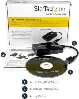 USB 3.0 naar HDMI Dual Monitor Adapter