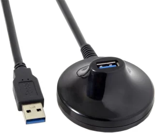 USB 3.0 Type-A man naar vrouw verloopkabel 80 cm - ShopVlot