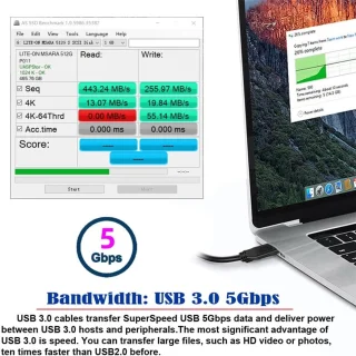 USB 3.0 Type-A verloopkabel 80 cm - ShopVlot