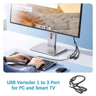 USB 3.0/2.0 Y-kabel