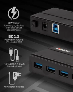USB 3.2 Gen 1 7‑poorts hub